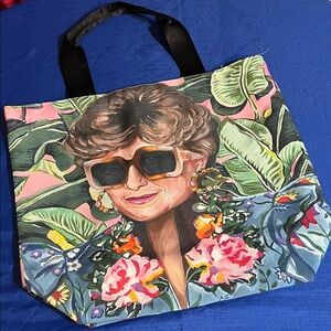 🌸 Blanche Devereaux “The Golden Girls” Canvas Tote – Bold & Fabulous